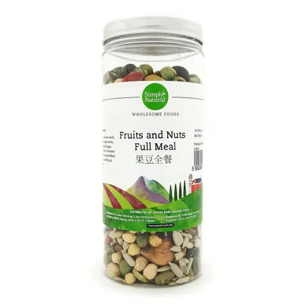 Simply Natural Fruits & Nuts Full Meal Bottle | Organic Nut & Seed Mix