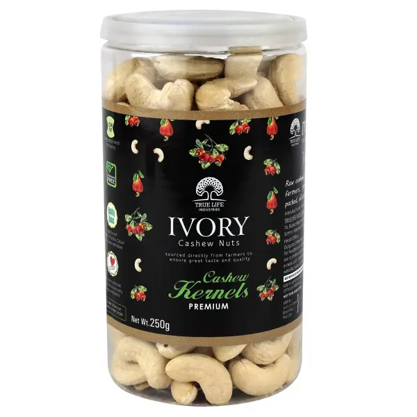 Ivory Premium Cashew Kernels 250g | Natural Cashew Nuts for Healthy Snacking