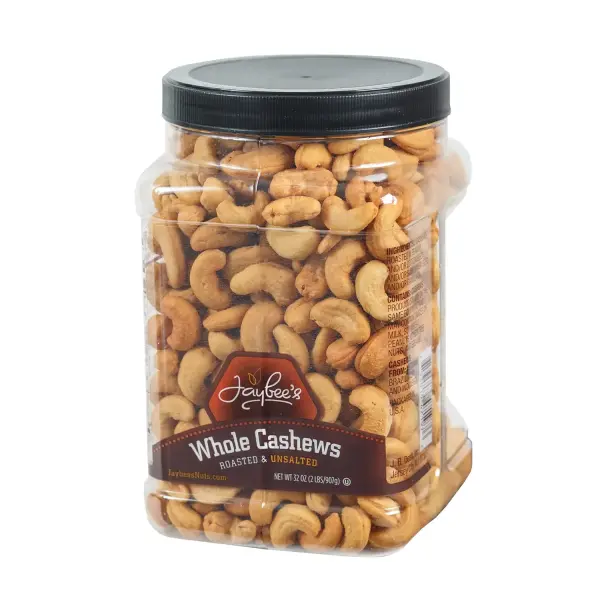 Jaybee’s Whole Cashews Roasted & Unsalted | Premium Natural Cashew Nuts